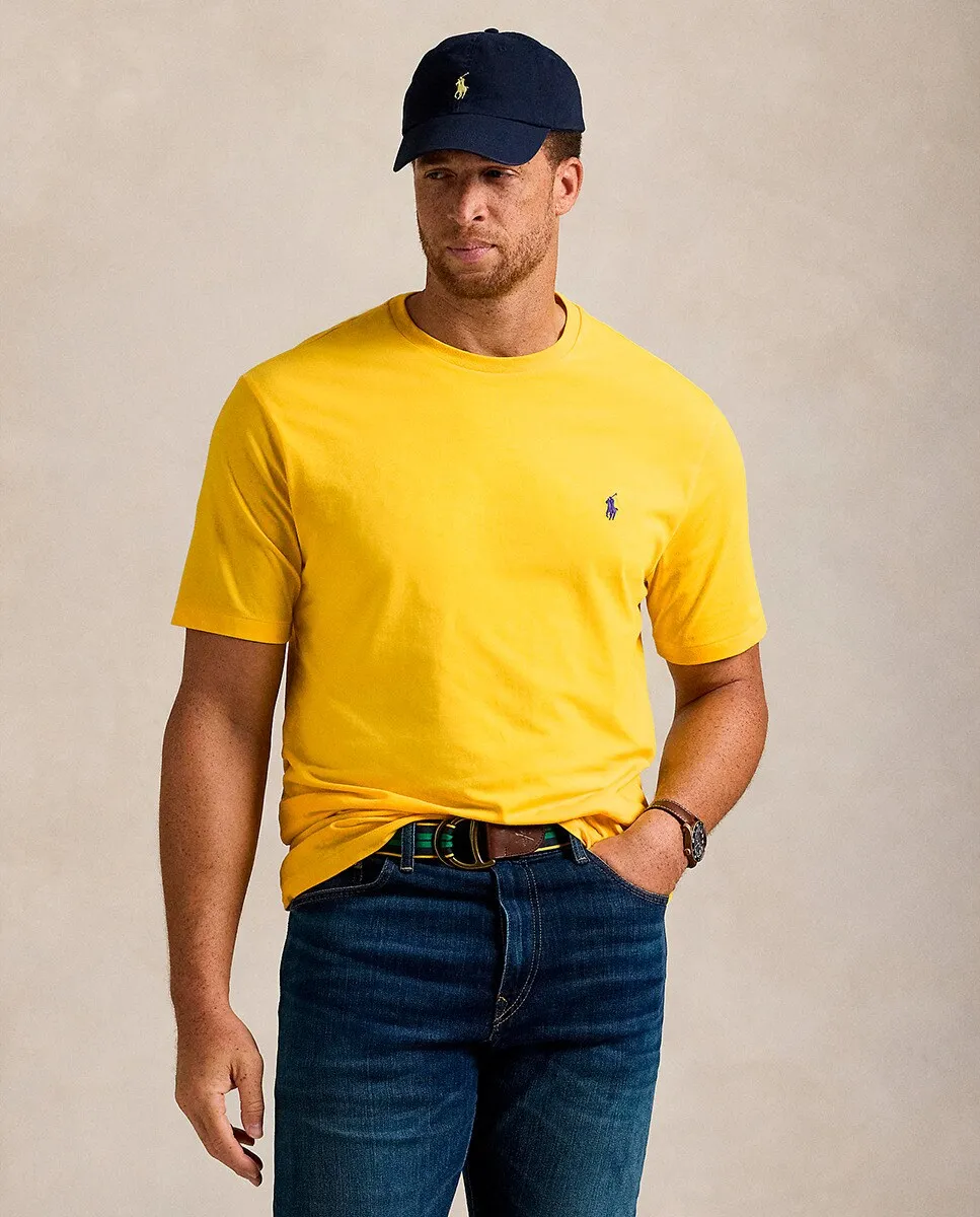 Мужская хлопковая футболка с вышивкой лошади больших размеров Polo Ralph Lauren, цвет Ámbar
Мужская хлопковая футболка с вышивкой лошади больших размеров Polo Ralph Lauren, цвет Ámbar