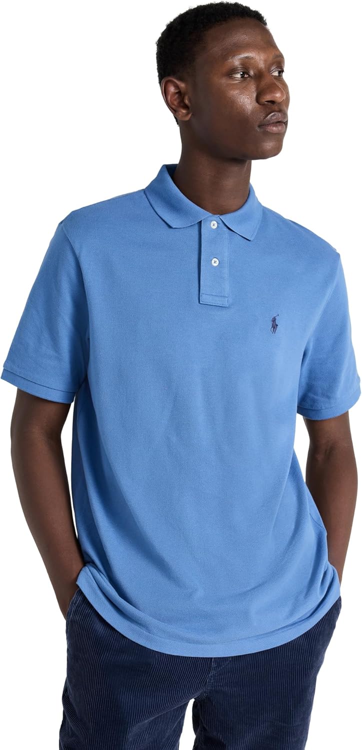 POLO RALPH LAUREN Мужская базовая сетчатая рубашка с коротким рукавом, French Blue
POLO RALPH LAUREN Мужская базовая сетчатая рубашка с коротким рукавом, French Blue