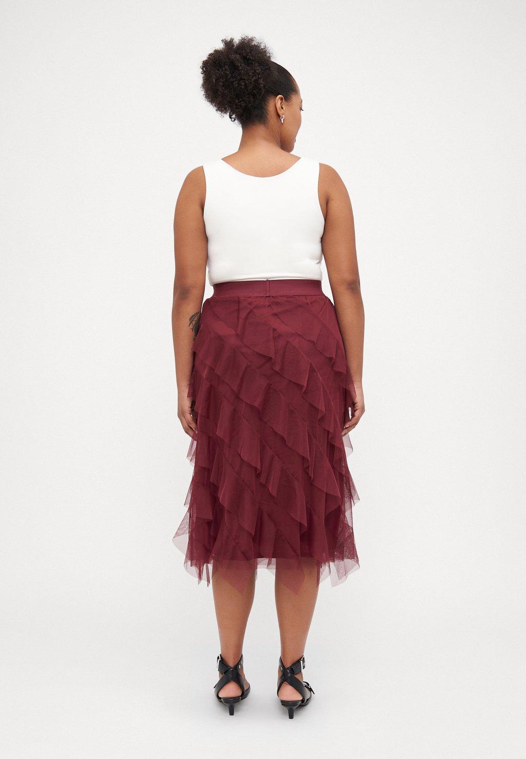 Юбка А-силуэта CARLAFALDA CALF SKIRT ONLY Carmakoma, бордовый
Юбка А-силуэта CARLAFALDA CALF SKIRT ONLY Carmakoma, бордовый
