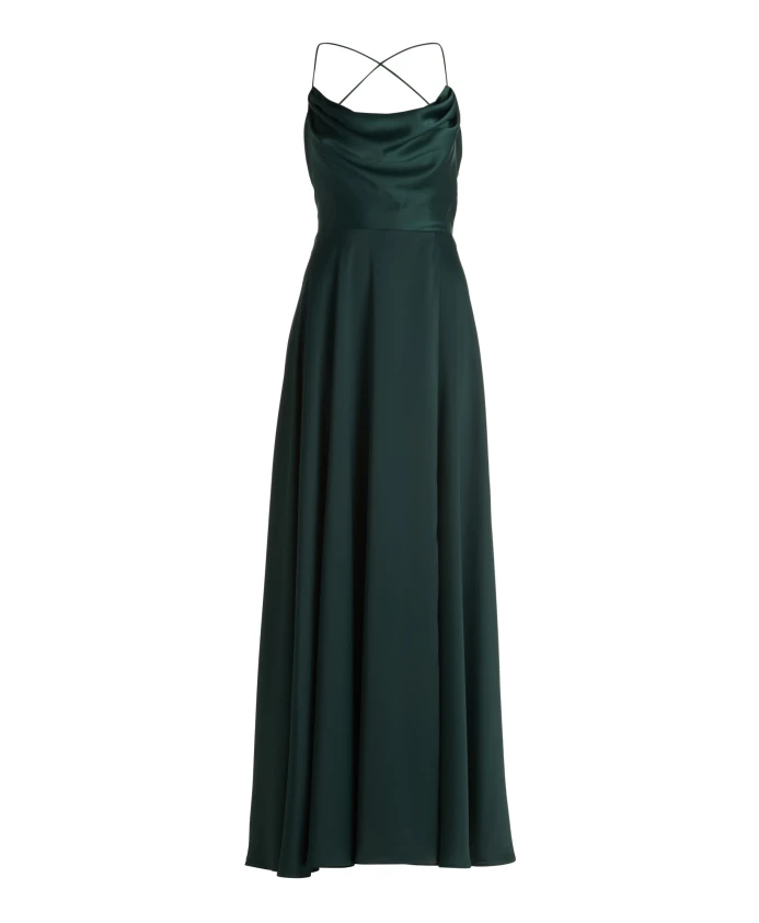 Атласное вечернее платье с эффектом водопада Vera Mont, серый
Атласное вечернее платье с эффектом водопада Vera Mont, серый