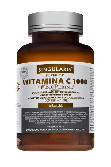 Singularis Superior, Витамин С 1000 + Биоперин, 60 капсул
Singularis Superior, Витамин С 1000 + Биоперин, 60 капсул