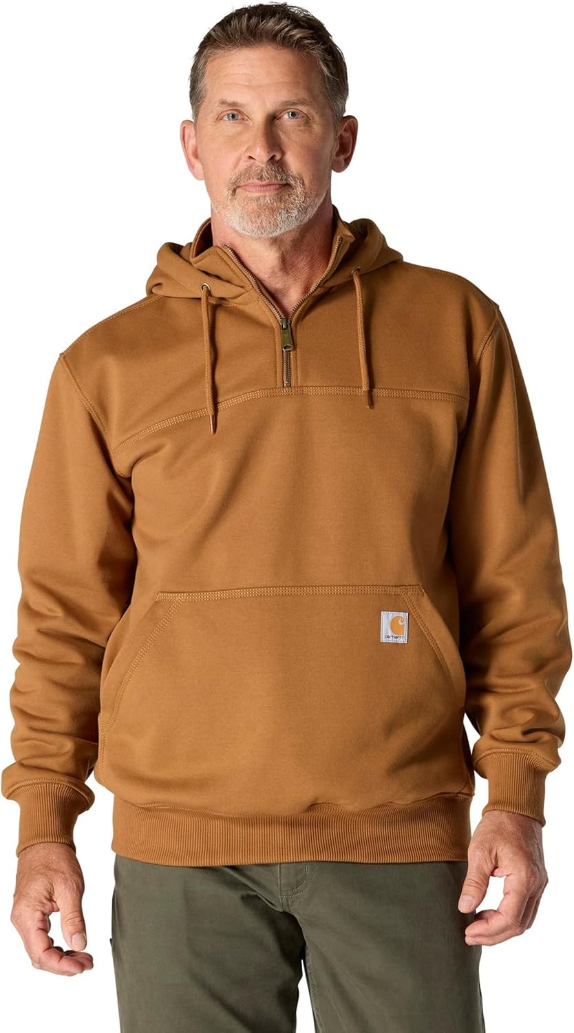 Толстовка Carhartt мужская Rain Defender Loose Fit Heavyweight с молнией на четверть, Carhartt Brown
Толстовка Carhartt мужская Rain Defender Loose Fit Heavyweight с молнией на четверть, Carhartt Brown