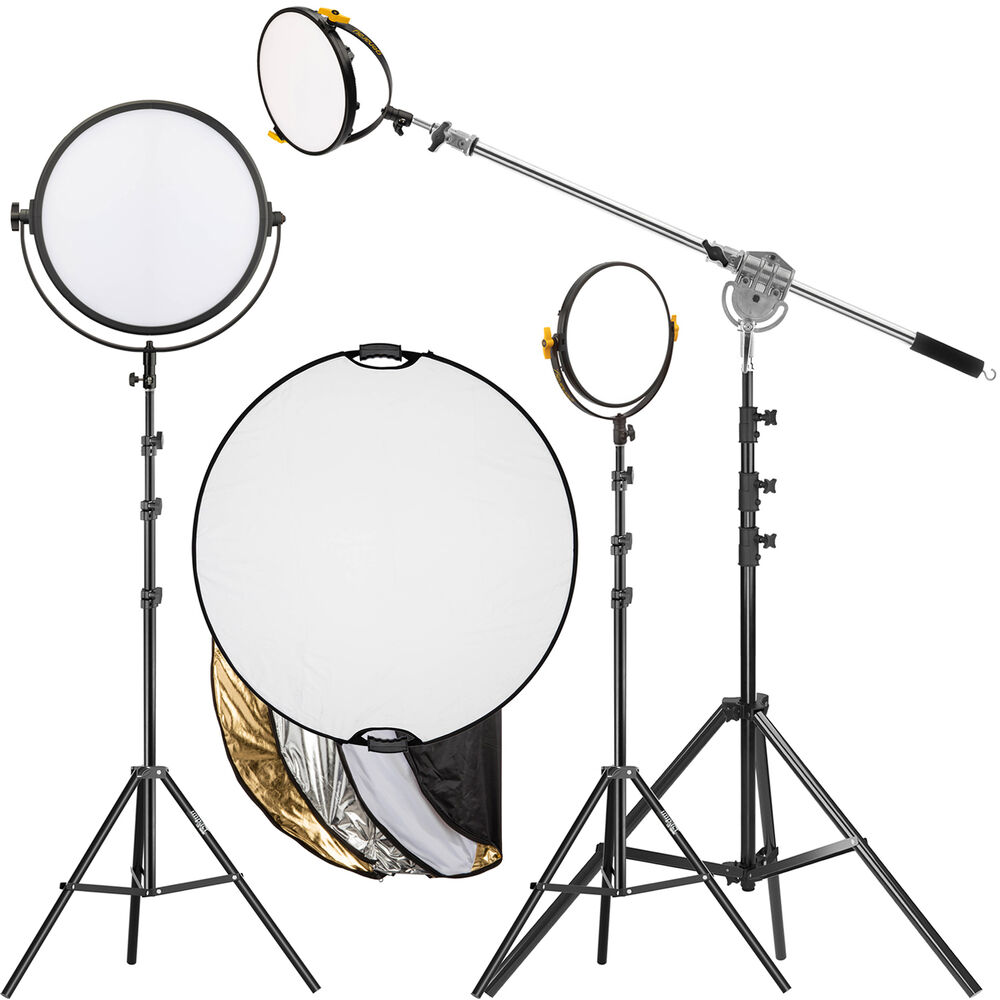 Комплект Genaray для прослушивания с тремя лампами, мягкий и простой
Комплект Genaray для прослушивания с тремя лампами, мягкий и простой