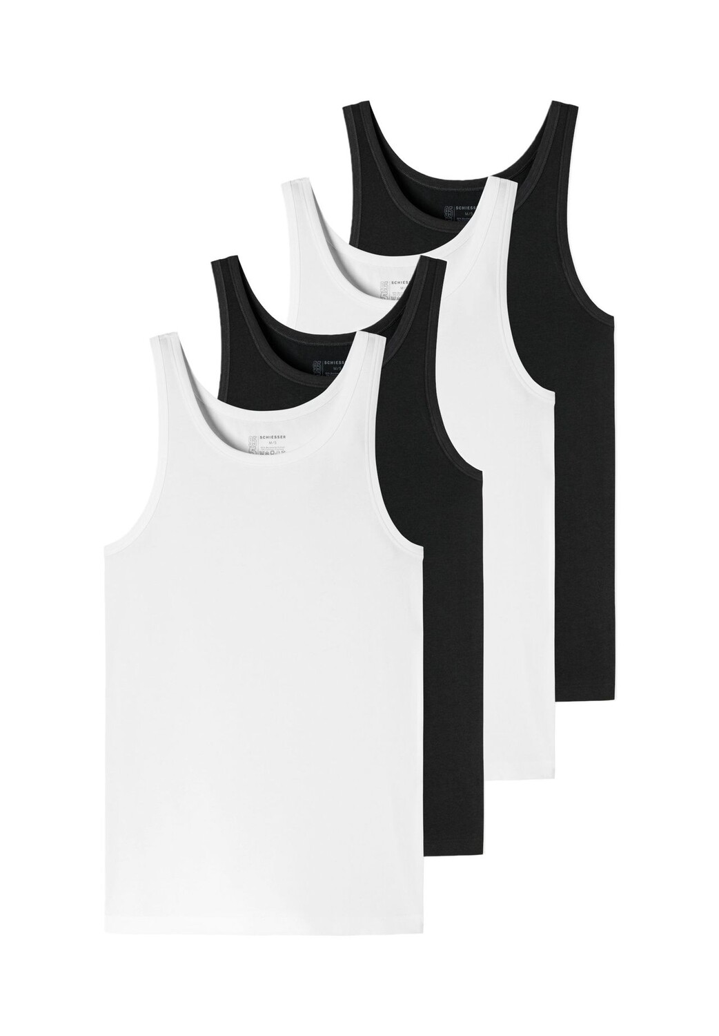Майка/майка, 4 шт. в упаковке - 95/5 - натуральный хлопок SCHIESSER, черный
Майка/майка, 4 шт. в упаковке - 95/5 - натуральный хлопок SCHIESSER, черный
