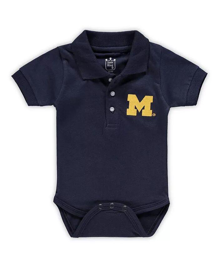 Боди-поло для мальчиков и девочек в морском стиле Michigan Wolverines Little King Apparel
Боди-поло для мальчиков и девочек в морском стиле Michigan Wolverines Little King Apparel