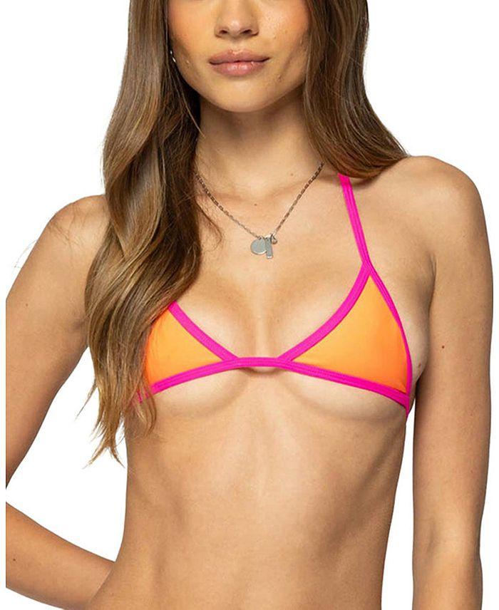 Контрастный топ-бикини Micro Triangle Edikted, оранжевый
Контрастный топ-бикини Micro Triangle Edikted, оранжевый
