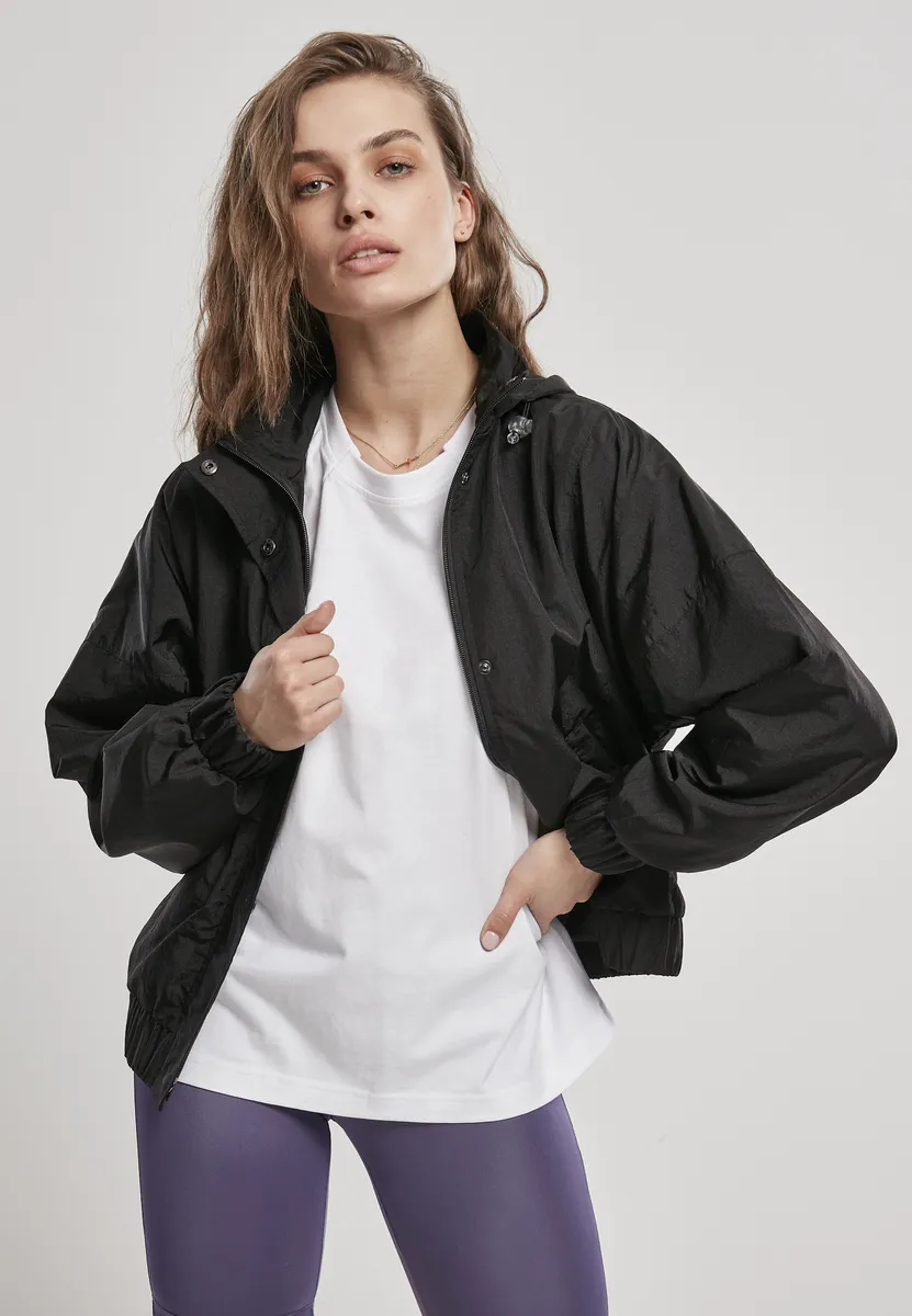 Всепогодная куртка URBAN CLASSICS " Urban Classics Women's Ladies Oversized Shiny Crinkle Nylon Jacket" (1 шт.), с капюшоном, черный
Всепогодная куртка URBAN CLASSICS " Urban Classics Women's Ladies Oversized Shiny Crinkle Nylon Jacket" (1 шт.), с капюшоном, черный