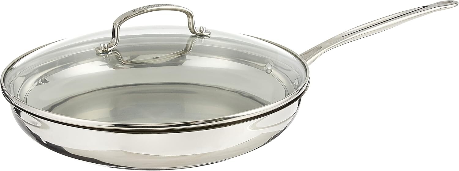 Сковорода Cuisinart, 12 дюймов, со стеклянной крышкой, коллекция Chef's Classic, 722-30G, Stainless Steel
Сковорода Cuisinart, 12 дюймов, со стеклянной крышкой, коллекция Chef's Classic, 722-30G, Stainless Steel