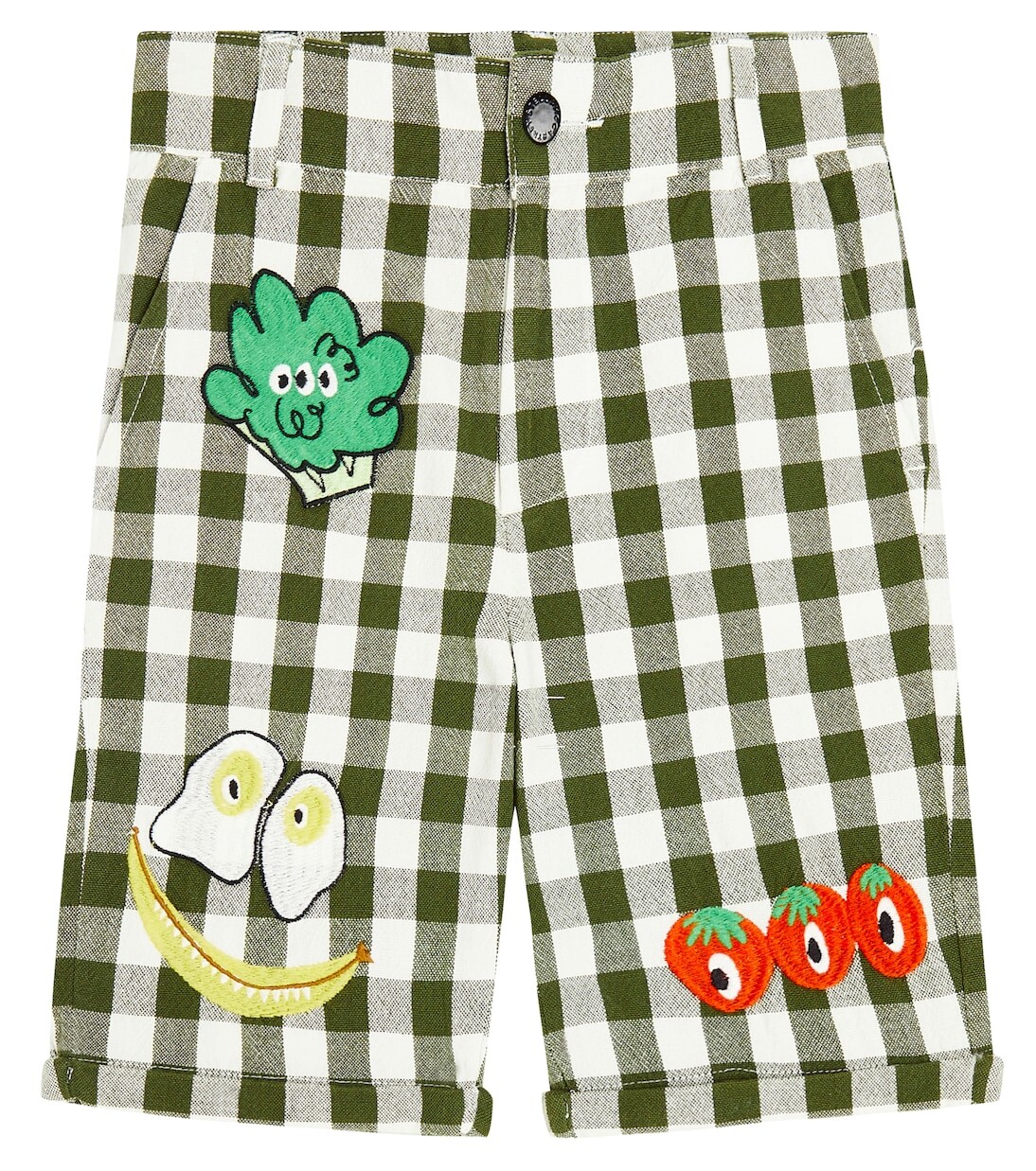 Хлопковые шорты в клетку с аппликацией Stella Mccartney Kids, мультиколор
Хлопковые шорты в клетку с аппликацией Stella Mccartney Kids, мультиколор