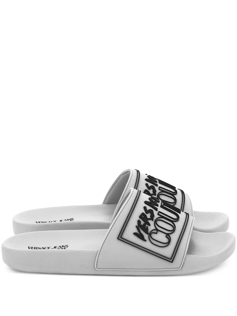 Шлепанцы с логотипом Versace Jeans Couture, белый
Шлепанцы с логотипом Versace Jeans Couture, белый