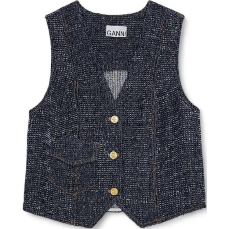 Пушистая джинсовая жилетка GANNI, темно-синяя, Синий, Пушистая джинсовая жилетка GANNI, темно-синяя
Пушистая джинсовая жилетка GANNI, темно-синяя, Синий, Пушистая джинсовая жилетка GANNI, темно-синяя