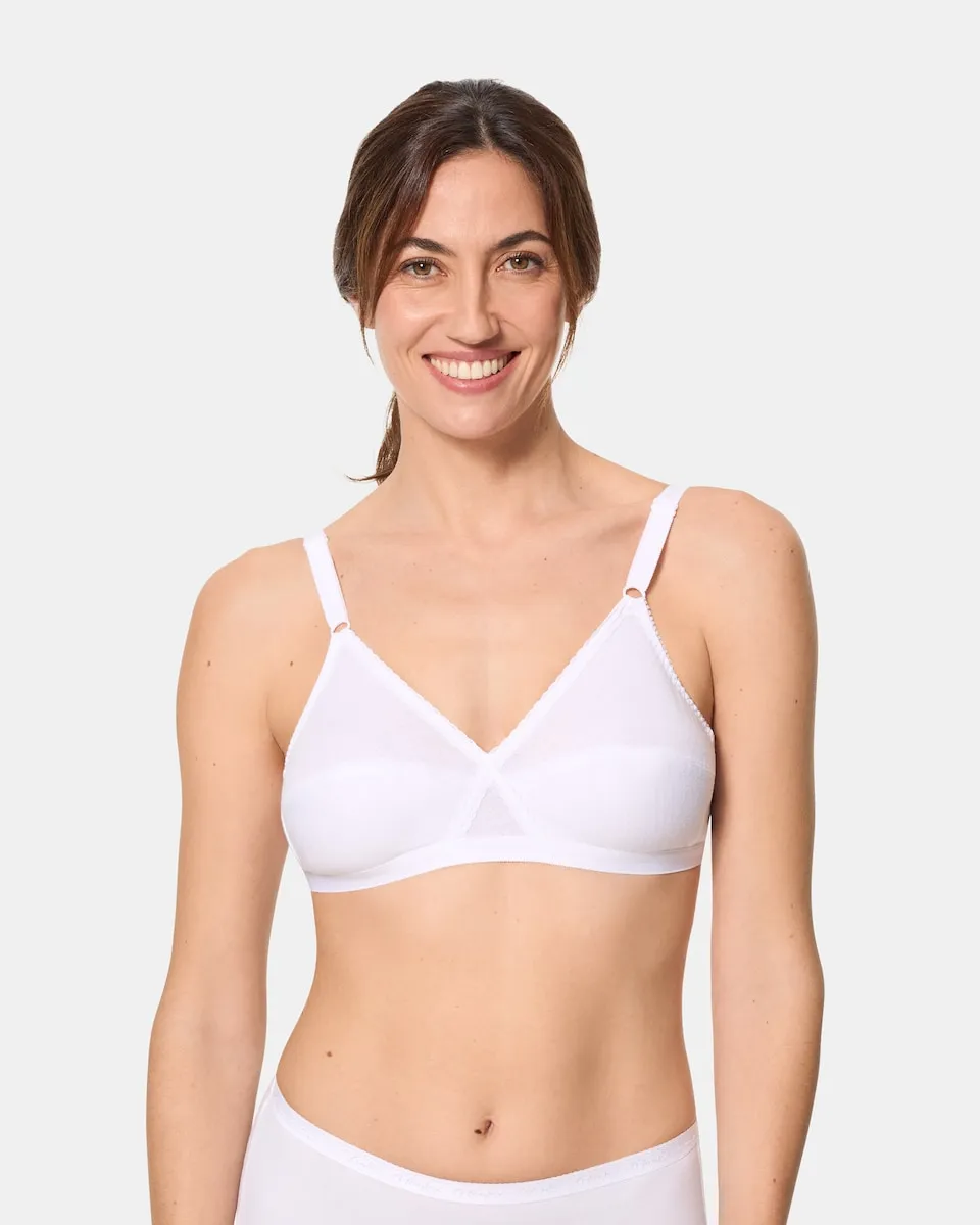 Волшебный перекрещивающийся бюстгальтер без косточек Playtex, белый
Волшебный перекрещивающийся бюстгальтер без косточек Playtex, белый