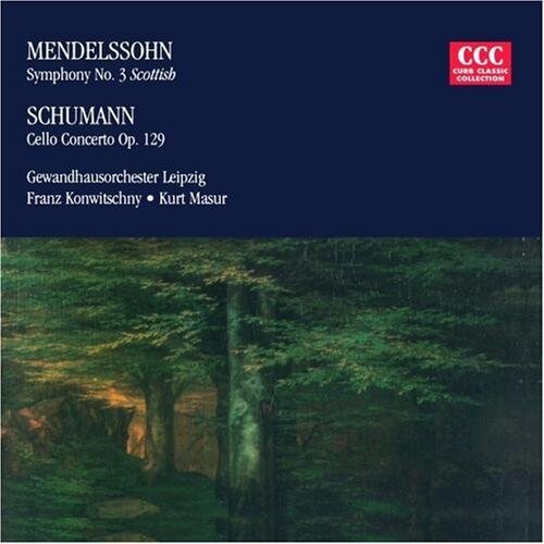 CD диск Mendelssohn / Schumann / Masur / Konwitschny: Symphony 3 / Cello Concerto
CD диск Mendelssohn / Schumann / Masur / Konwitschny: Symphony 3 / Cello Concerto