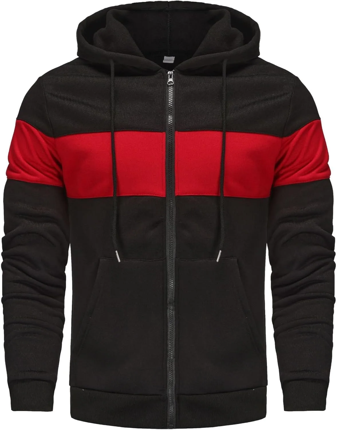 Мужская худи с цветными блоками, теплая флисовая толстовка с капюшоном и карманом
Мужская худи с цветными блоками, теплая флисовая толстовка с капюшоном и карманом