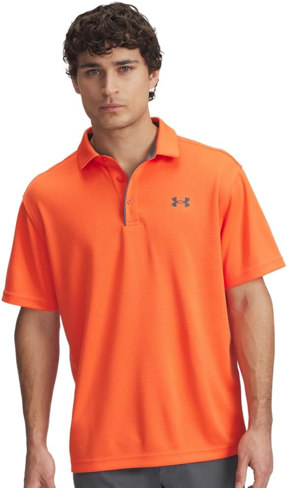 Under Armour мужская поло для гольфа Tech, (847) Fire/Pitch Gray
Under Armour мужская поло для гольфа Tech, (847) Fire/Pitch Gray