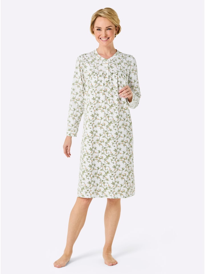 Ночная рубашка белого цвета с принтом папайи WITT WEIDEN
Ночная рубашка белого цвета с принтом папайи WITT WEIDEN