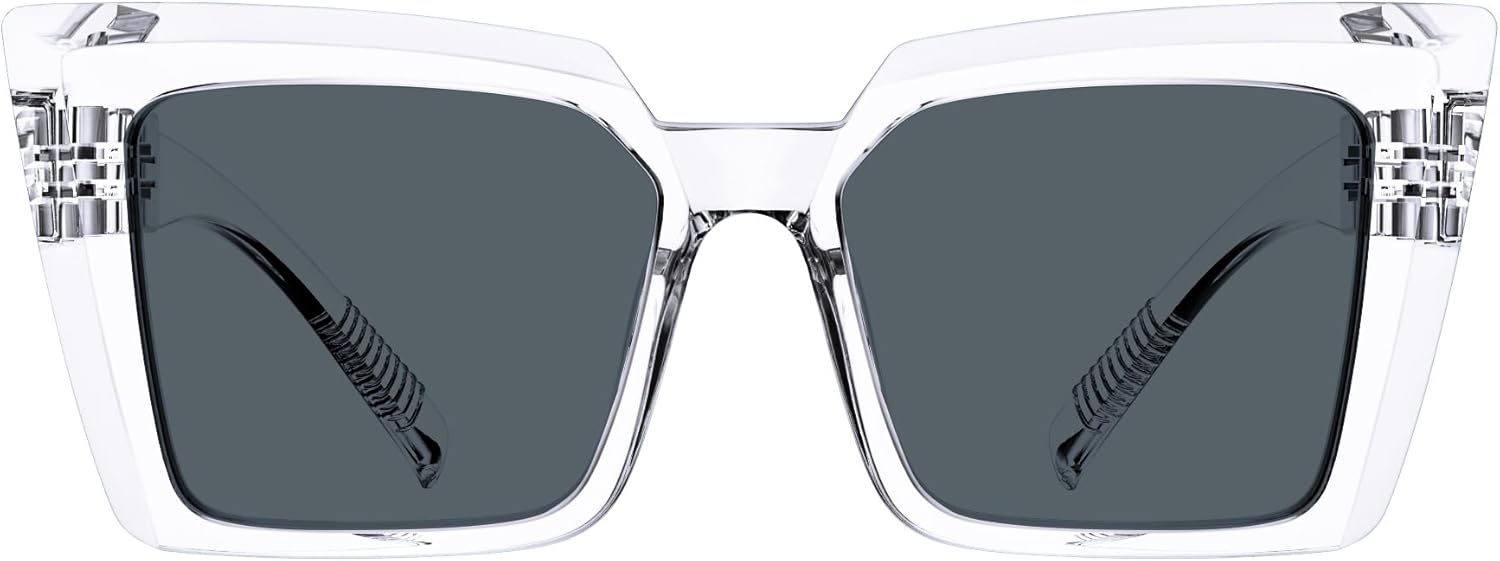 Стильные женские солнцезащитные очки Eyekepper для активного отдыха на открытом воздухе — безвинтовая конструкция без металлических деталей, с пружинными шарнирами, Transparent
Стильные женские солнцезащитные очки Eyekepper для активного отдыха на открытом воздухе — безвинтовая конструкция без металлических деталей, с пружинными шарнирами, Transparent