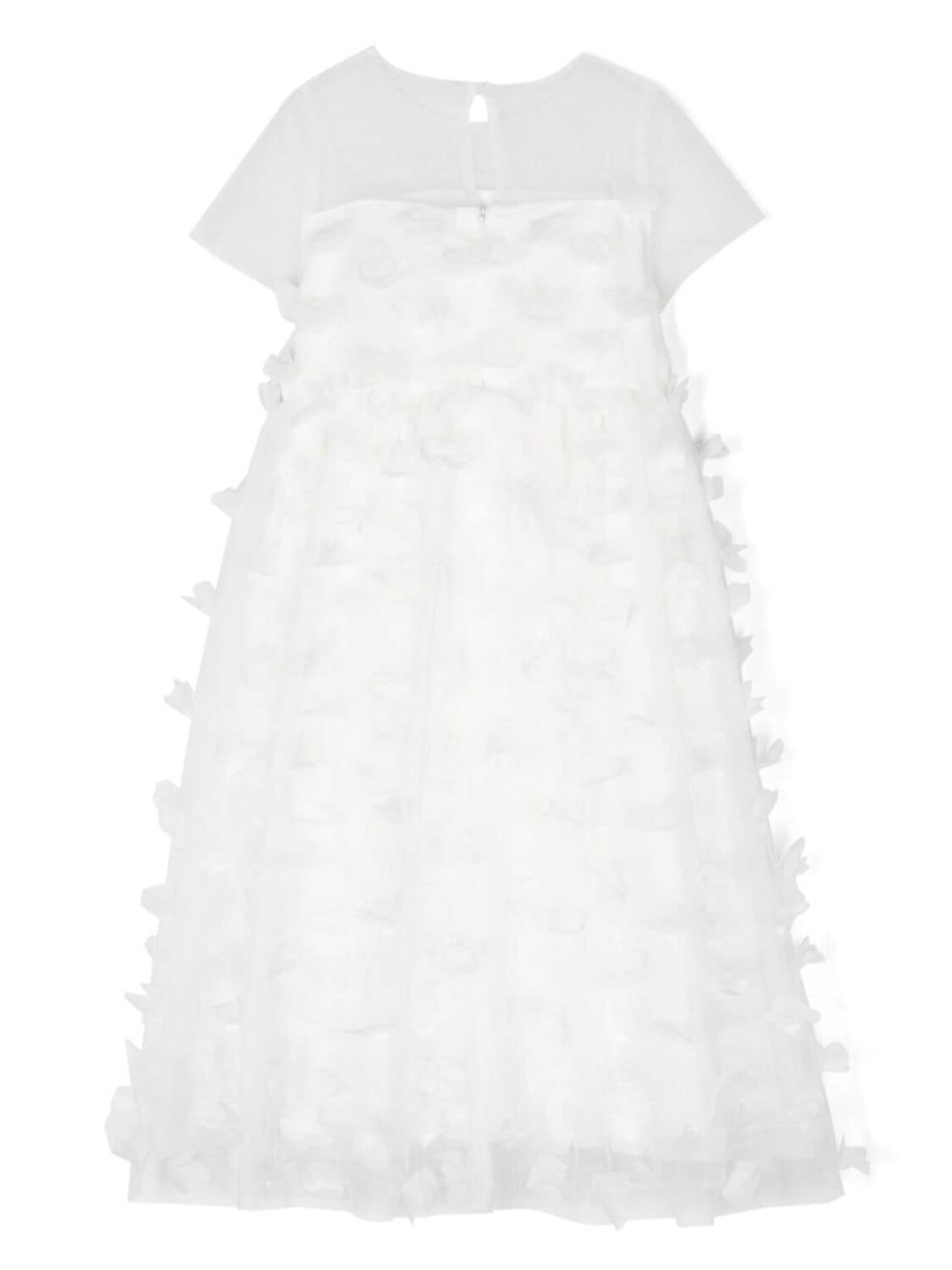 Simonetta платье макси с цветочной аппликацией, белый
Simonetta платье макси с цветочной аппликацией, белый