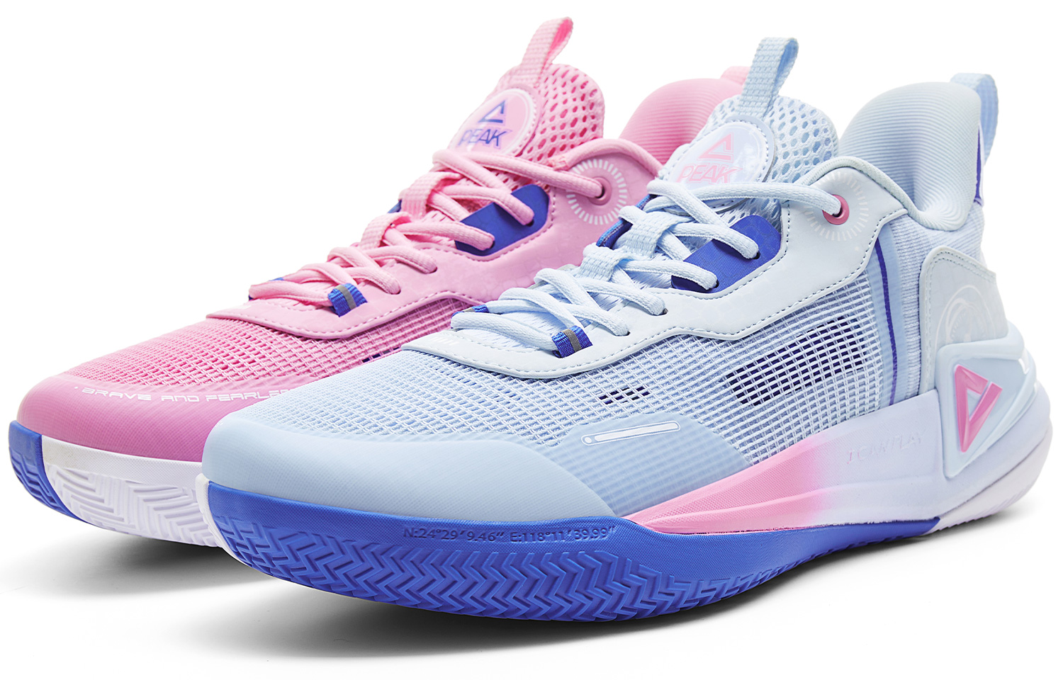 PEAK Баскетбольные кроссовки мужские низкие светло-голубые, розовые, фиолетовые 
PEAK Баскетбольные кроссовки мужские низкие светло-голубые, розовые, фиолетовые