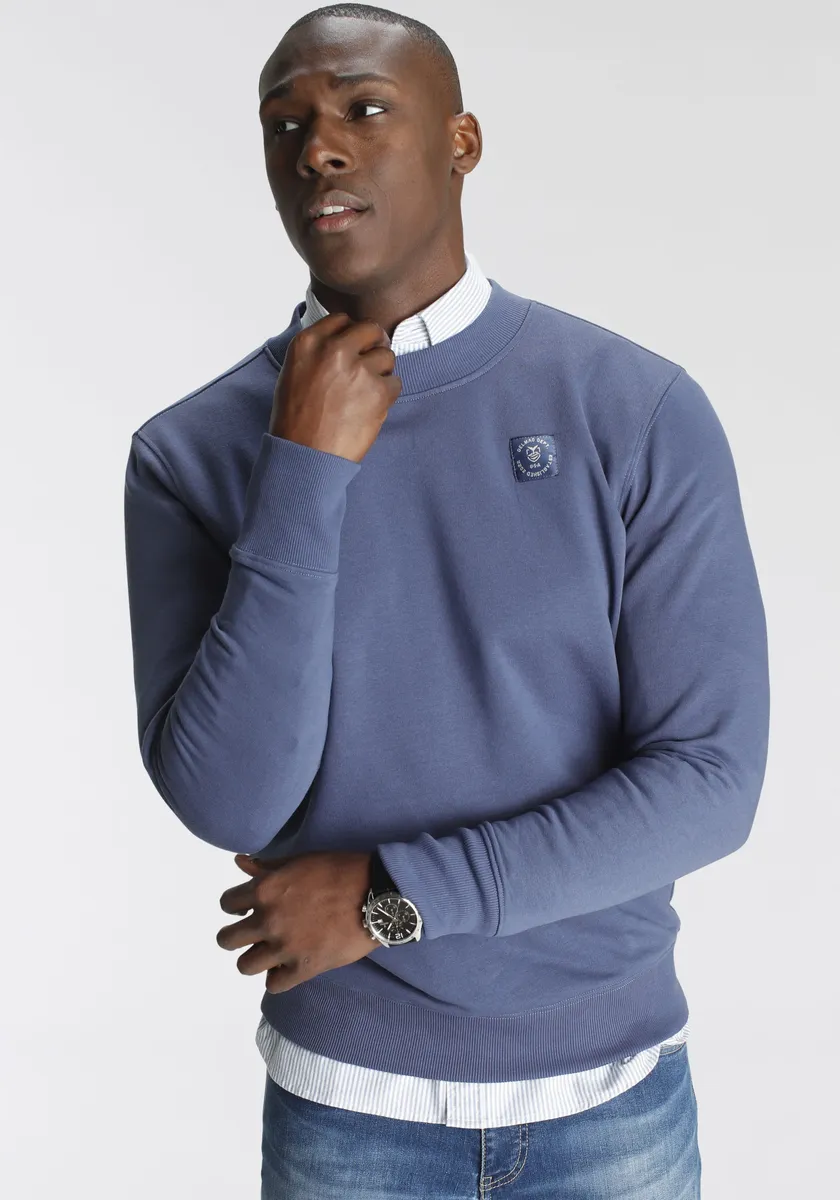 Толстовка DELMAO, с модной биркой на груди - НОВЫЙ БРЕНД!, синий 
Толстовка DELMAO, с модной биркой на груди - НОВЫЙ БРЕНД!, синий