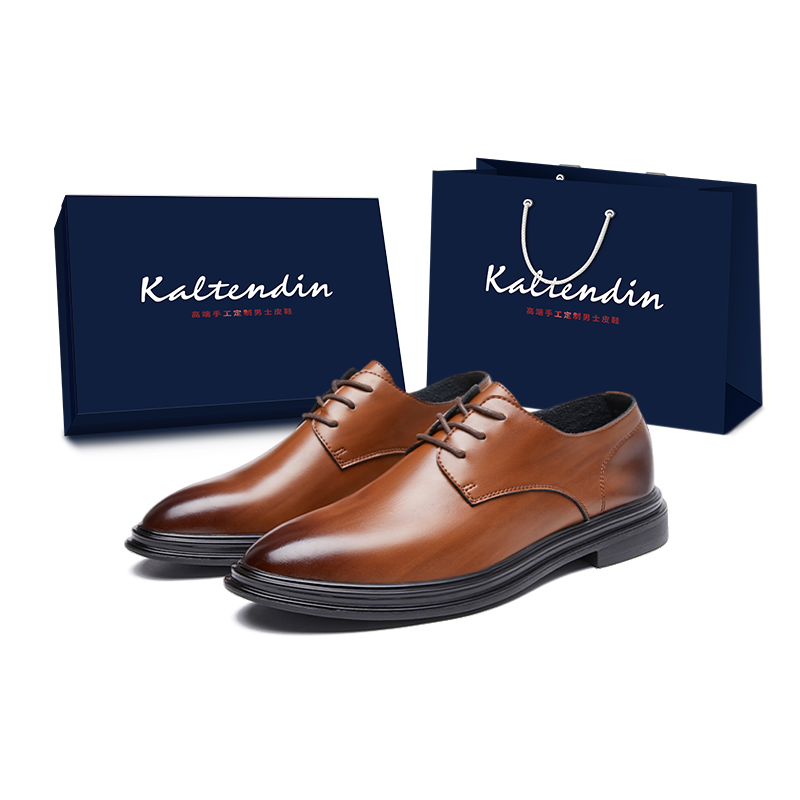 Kaltendin Мужские повседневные туфли мужские низкие черно-коричневые, цвет Brown 
Kaltendin Мужские повседневные туфли мужские низкие черно-коричневые, цвет Brown