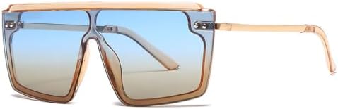 Винтажные модные солнцезащитные очки большого квадратного размера для женщин и мужчин, стильные солнцезащитные очки с плоской оправой и защитой от УФ-излучения (UV400) MTZJH, C2
Винтажные модные солнцезащитные очки большого квадратного размера для женщин и мужчин, стильные солнцезащитные очки с плоской оправой и защитой от УФ-излучения (UV400) MTZJH, C2