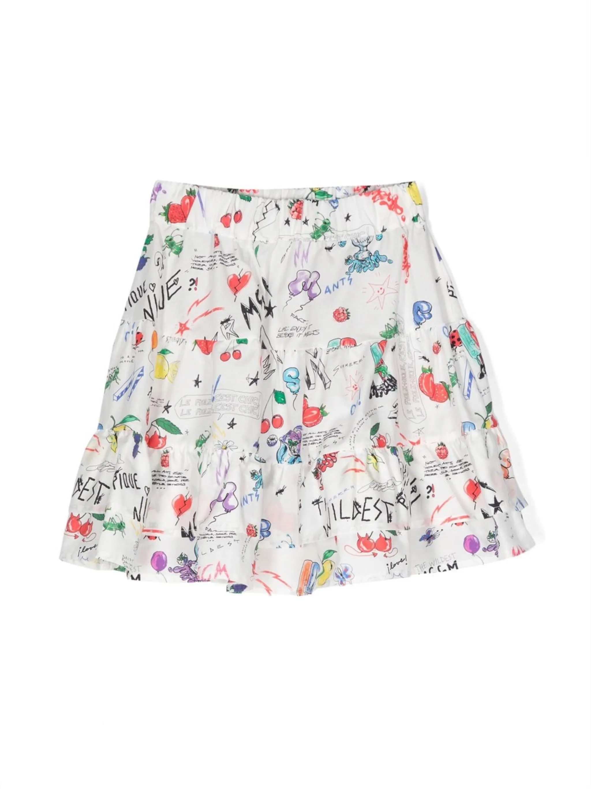 Юбка с оборками и графичным принтом Msgm Kids, белый
Юбка с оборками и графичным принтом Msgm Kids, белый