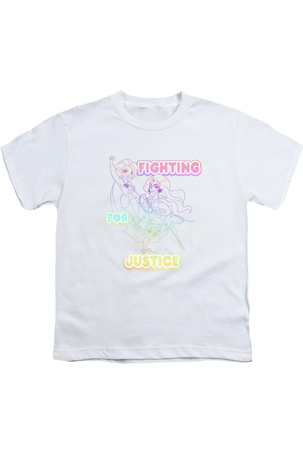 Футболка с коротким рукавом DC Comics Superhero Girls "Борьба за справедливость" для детей Gildan, белый
Футболка с коротким рукавом DC Comics Superhero Girls "Борьба за справедливость" для детей Gildan, белый