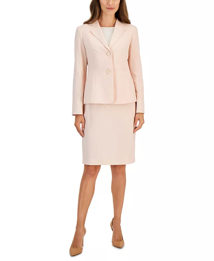 Пиджак с двумя пуговицами и юбка-карандаш, миниатюрные Le Suit, розовый
Пиджак с двумя пуговицами и юбка-карандаш, миниатюрные Le Suit, розовый