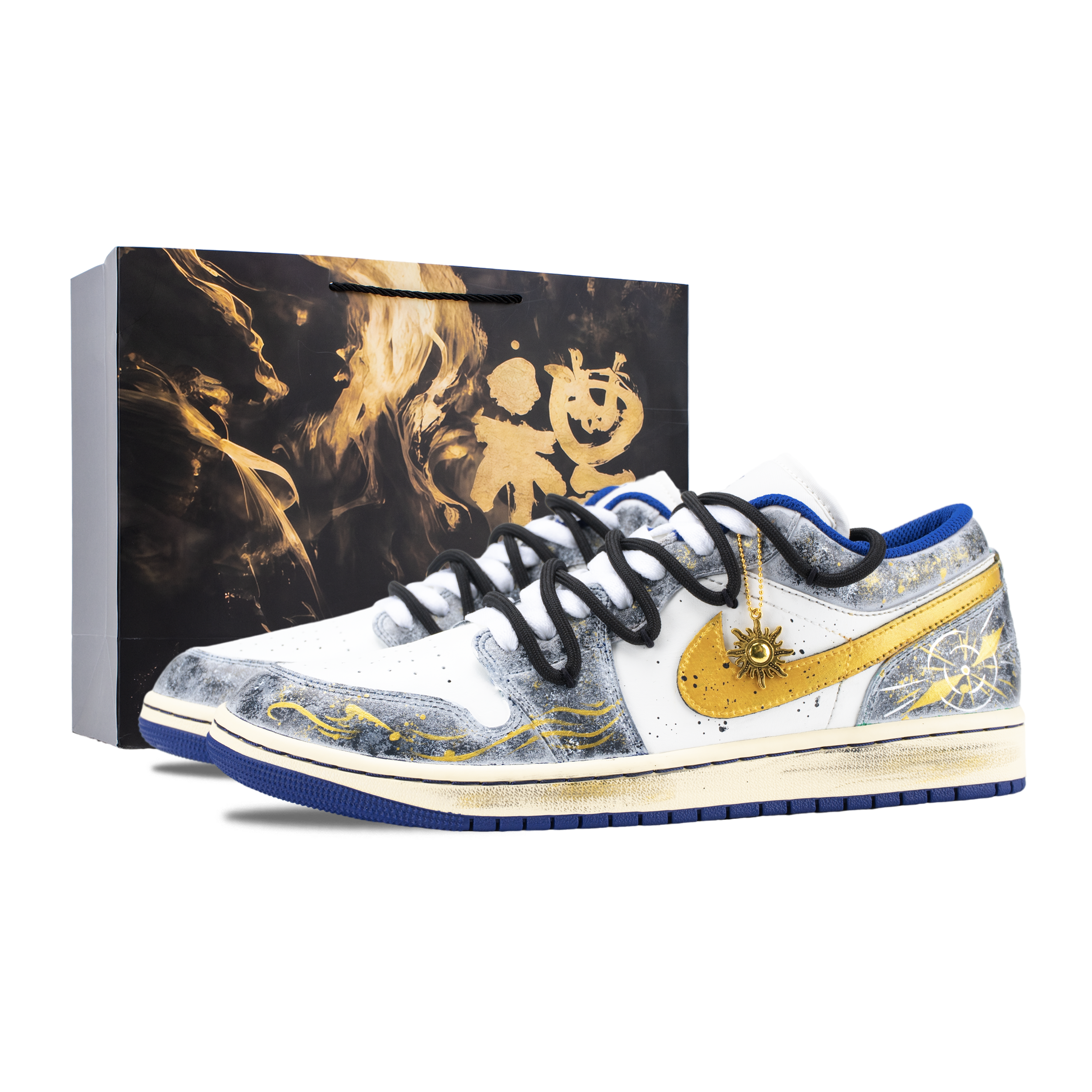 Jordan Air 1 Golden Pointed Star Trail устойчивые к истиранию винтажные баскетбольные кроссовки мужские серые золотые
Jordan Air 1 Golden Pointed Star Trail устойчивые к истиранию винтажные баскетбольные кроссовки мужские серые золотые