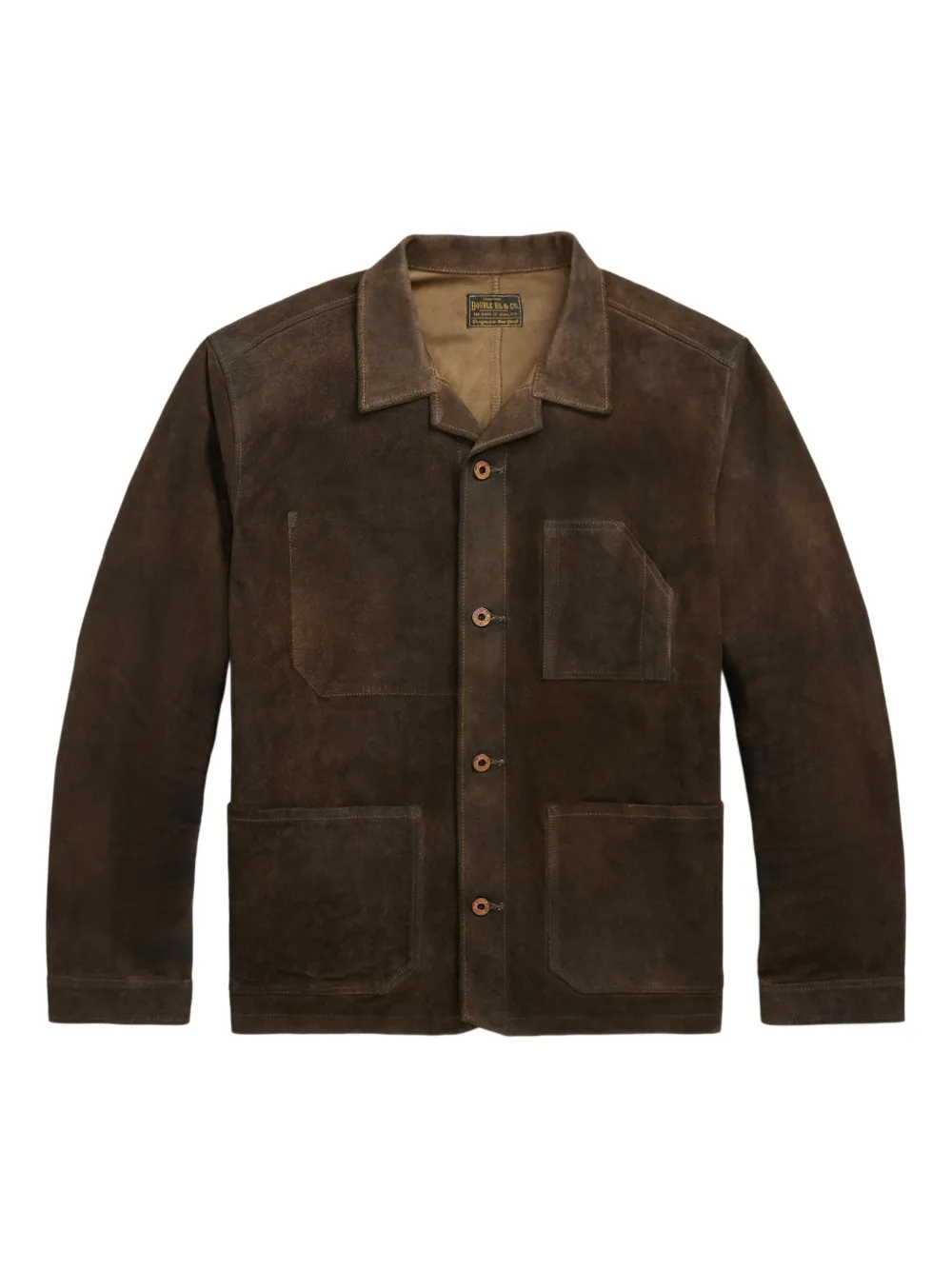 Замшевая куртка-рубашка Ralph Lauren RRL, коричневый
Замшевая куртка-рубашка Ralph Lauren RRL, коричневый