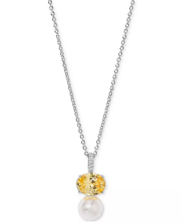 Ожерелье с подвеской из кубического циркония и искусственного жемчуга, 16 дюймов + 2 дюйма, эксклюзивно в Macy's Eliot Danori, yellow/silver
Ожерелье с подвеской из кубического циркония и искусственного жемчуга, 16 дюймов + 2 дюйма, эксклюзивно в Macy's Eliot Danori, yellow/silver