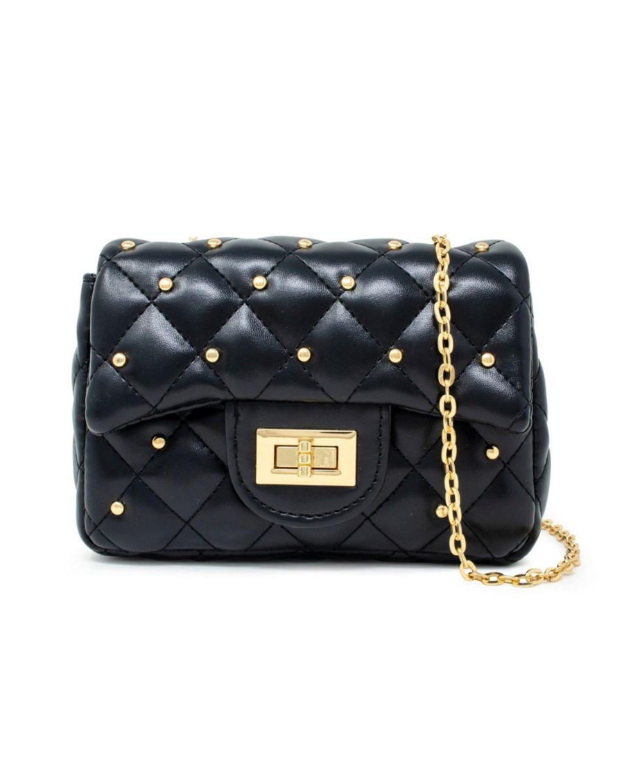 Классическая стеганая сумочка для девочек с заклепками, черная Tiny Treats + Zomi Gems, Black
Классическая стеганая сумочка для девочек с заклепками, черная Tiny Treats + Zomi Gems, Black