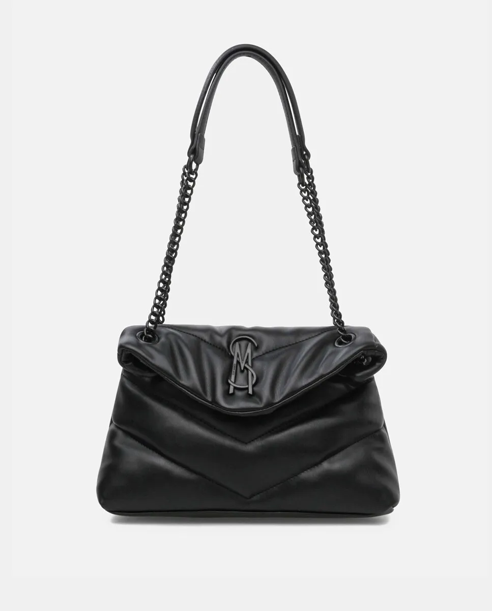 Большая мягкая сумка через плечо с клапаном Steve Madden, черный
Большая мягкая сумка через плечо с клапаном Steve Madden, черный