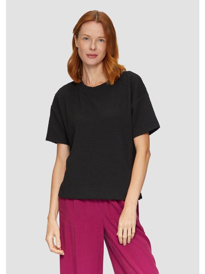 Футболка sOliver Sweatshirt kurzarm, черный 
Футболка sOliver Sweatshirt kurzarm, черный