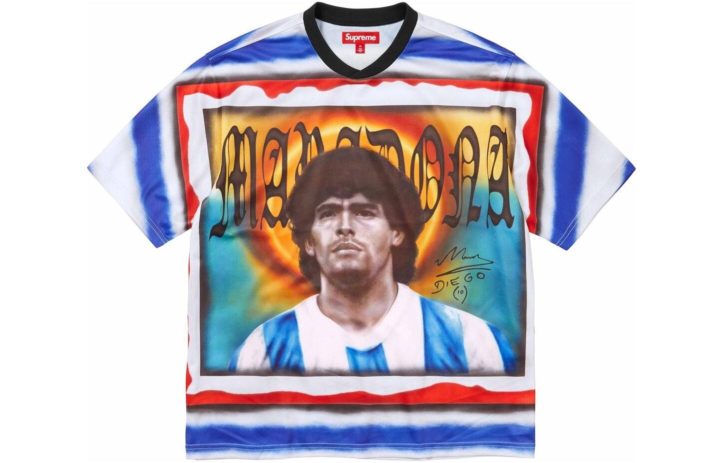 Футболка-джерси Supreme Maradona, белый / синий
Футболка-джерси Supreme Maradona, белый / синий