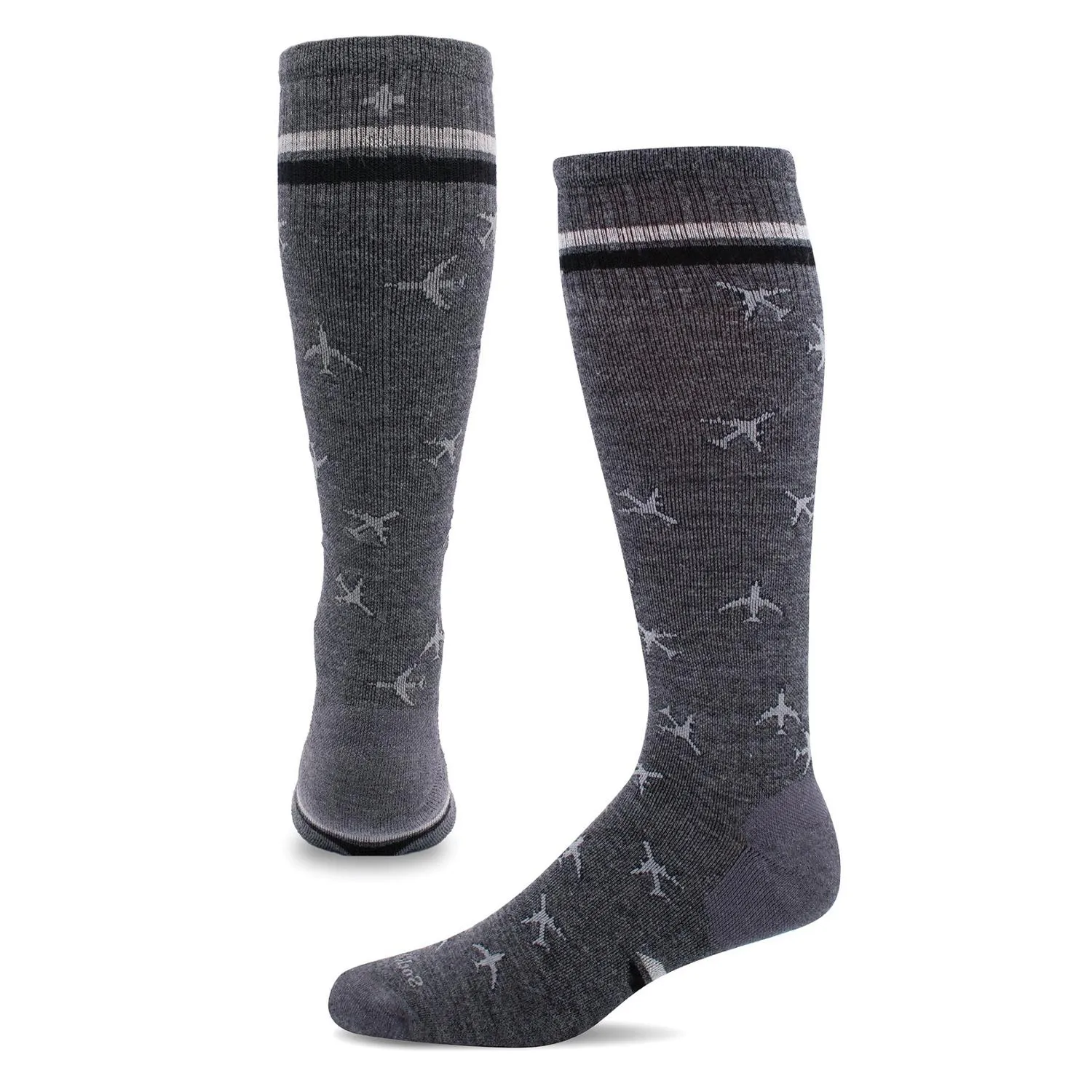 Мужские компрессионные носки для полёта Sockwell, Charcoal
Мужские компрессионные носки для полёта Sockwell, Charcoal