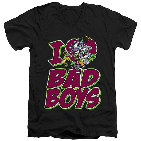 Футболка V-образного выреза Dc comics i heart bad boys Licensed Character
Футболка V-образного выреза Dc comics i heart bad boys Licensed Character