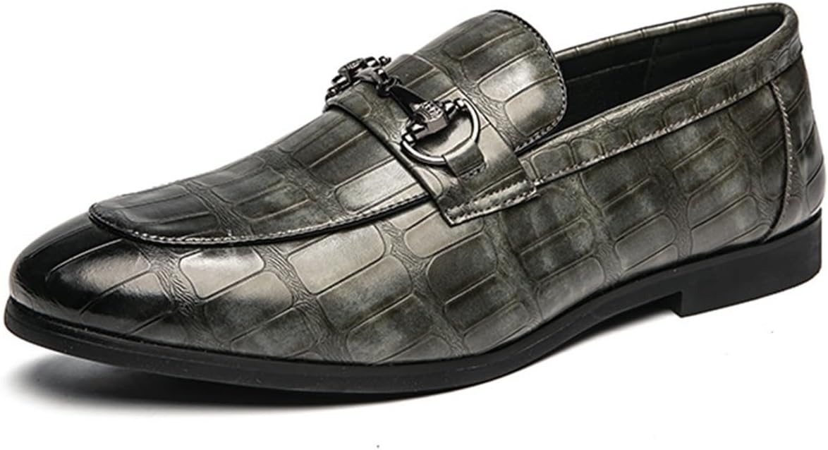 Мужские лоферы и туфли слипоны из натуральной кожи с тиснением под крокодила Dmgyck, серый
Мужские лоферы и туфли слипоны из натуральной кожи с тиснением под крокодила Dmgyck, серый