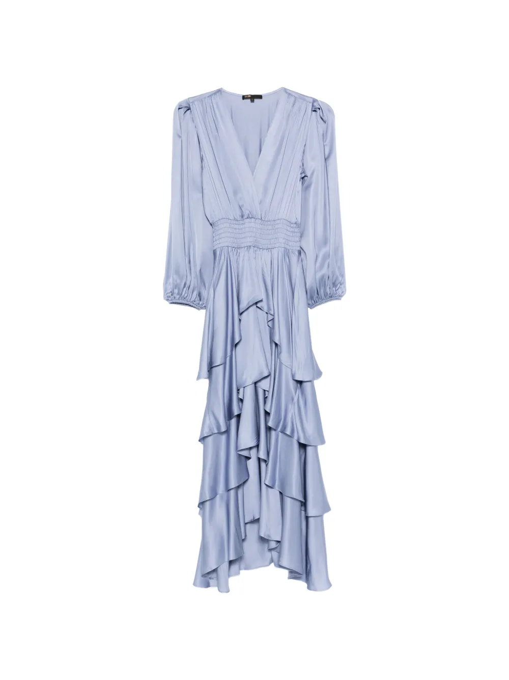 Платье миди с V-образным вырезом и оборками Maje, синий
Платье миди с V-образным вырезом и оборками Maje, синий