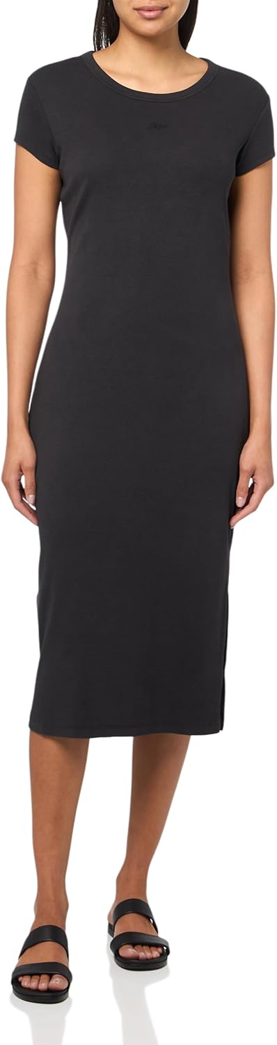BOSS Women's Elira платье из ребристого хлопка, Black Carbon
BOSS Women's Elira платье из ребристого хлопка, Black Carbon