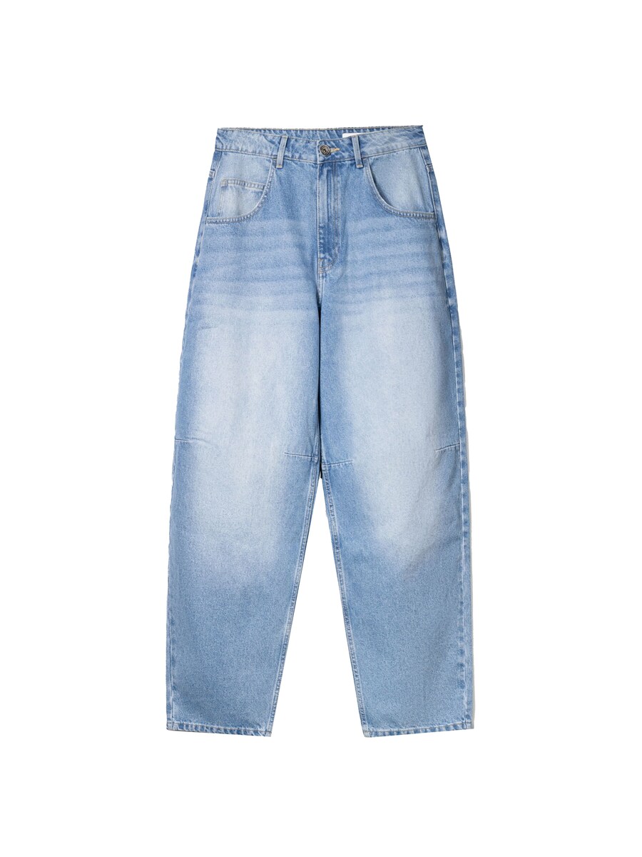 Джинсы свободного кроя Bershka, синий деним
Джинсы свободного кроя Bershka, синий деним