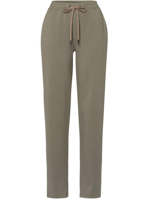 Брюки из ткани натуральный живой Hanro, хаки 
Брюки из ткани натуральный живой Hanro, хаки