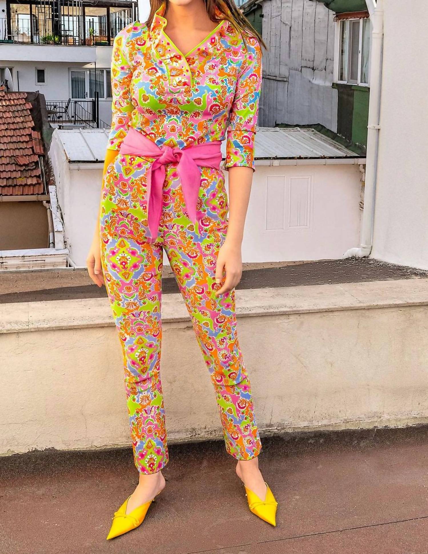 Брюки на резинке Watteau Classic розовые/лаймовые GRETCHEN SCOTT
Брюки на резинке Watteau Classic розовые/лаймовые GRETCHEN SCOTT