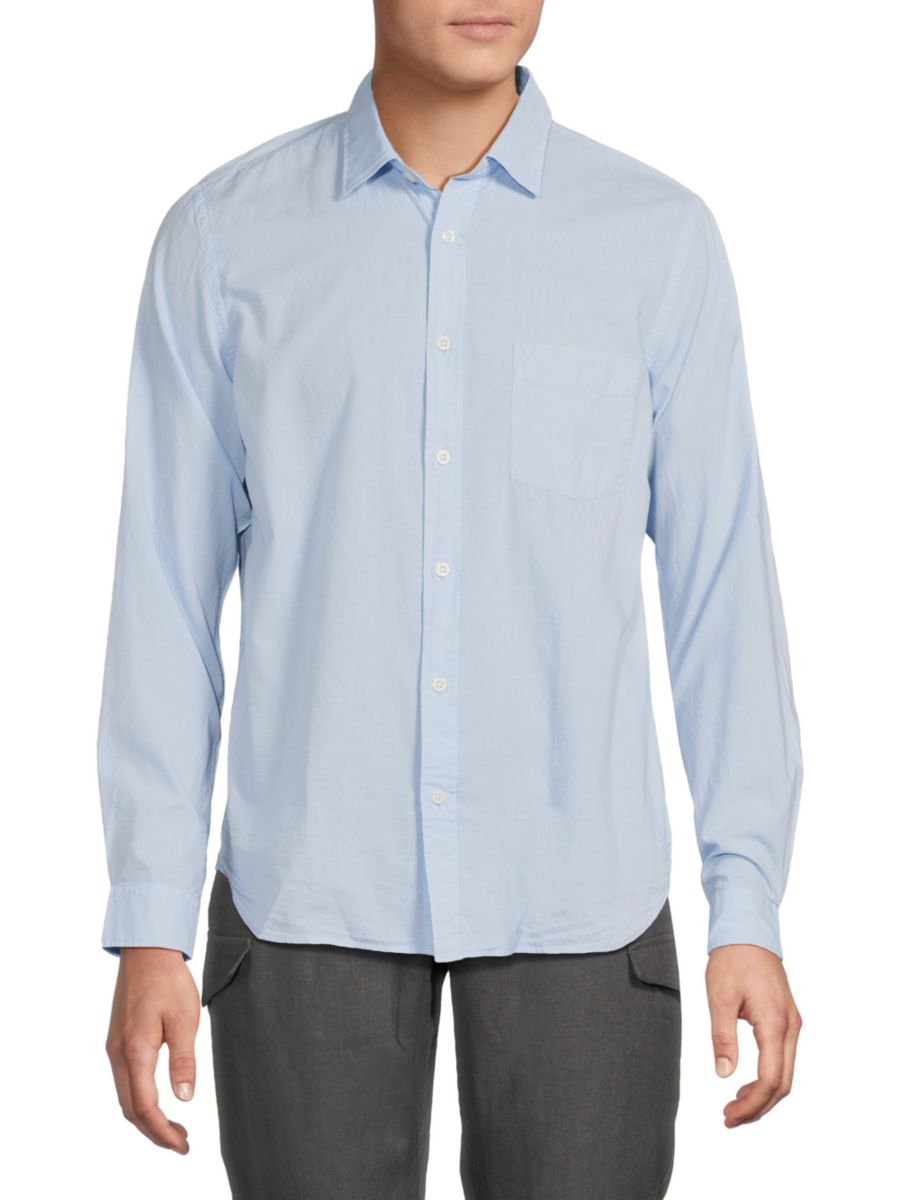 Рубашка из хлопковой вуали Onia, светло-синий
Рубашка из хлопковой вуали Onia, светло-синий