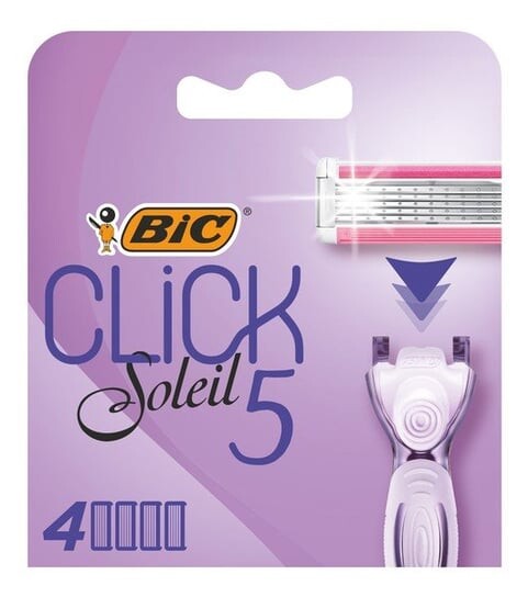 Стержни для женских бритв, 4 шт. Bic Click Soleil 5 
Стержни для женских бритв, 4 шт. Bic Click Soleil 5