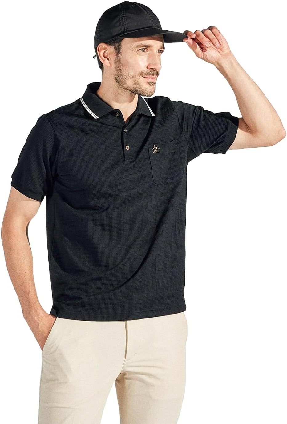 Мужская рубашка поло Munsingwear MG5SHS05M с коротким рукавом, клетчатый узор «гусиная лапка», производство Япония, впитывает пот, быстро сохнет, для игры в гольф, черный
Мужская рубашка поло Munsingwear MG5SHS05M с коротким рукавом, клетчатый узор «гусиная лапка», производство Япония, впитывает пот, быстро сохнет, для игры в гольф, черный