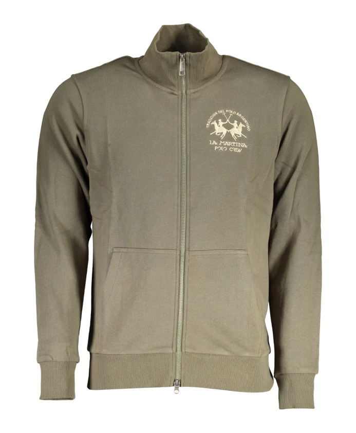 Зеленый пуловер на молнии с вышивкой La Martina, зеленый
Зеленый пуловер на молнии с вышивкой La Martina, зеленый