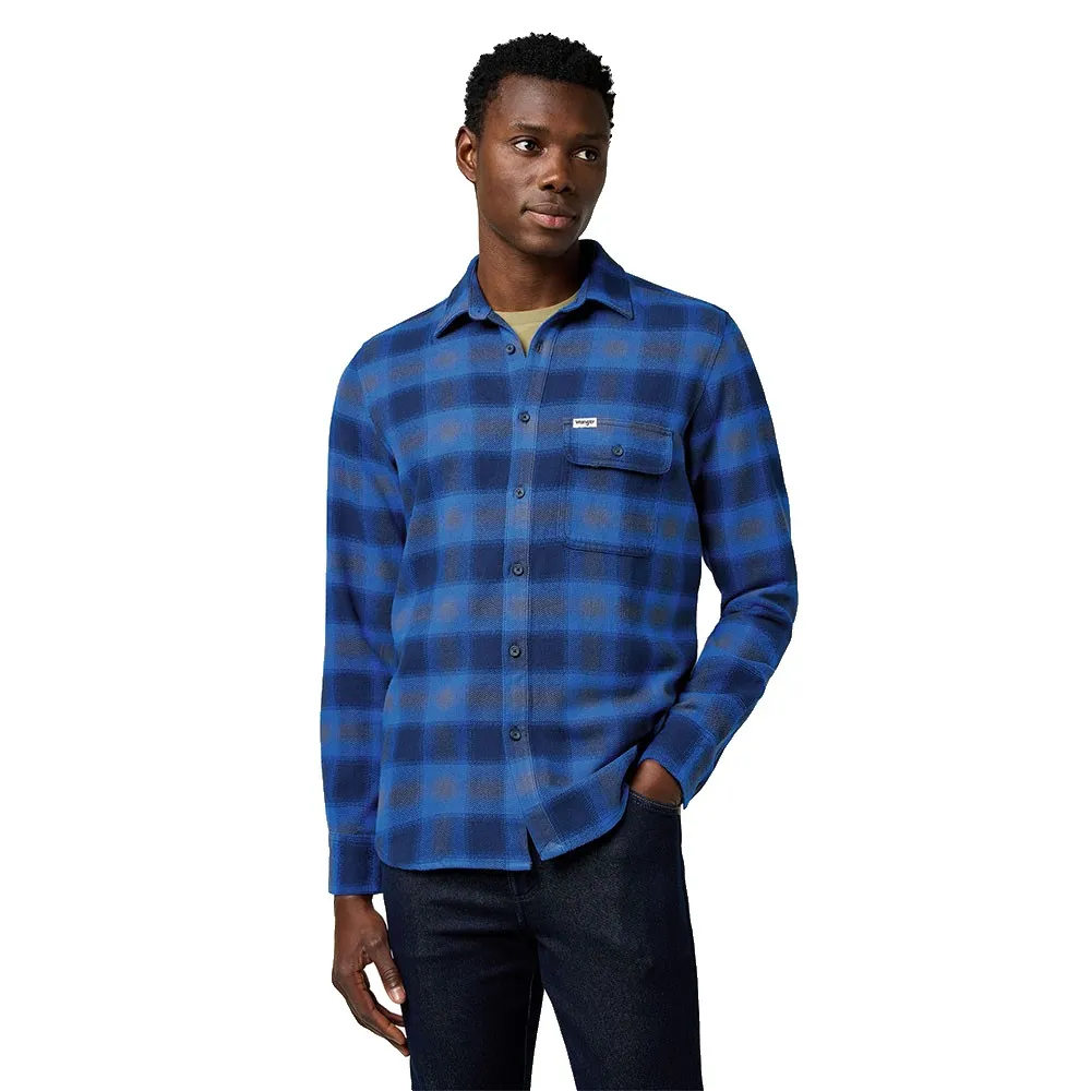 Рубашка с длинным рукавом Wrangler 1 Pocket Regular Fit, синий
Рубашка с длинным рукавом Wrangler 1 Pocket Regular Fit, синий