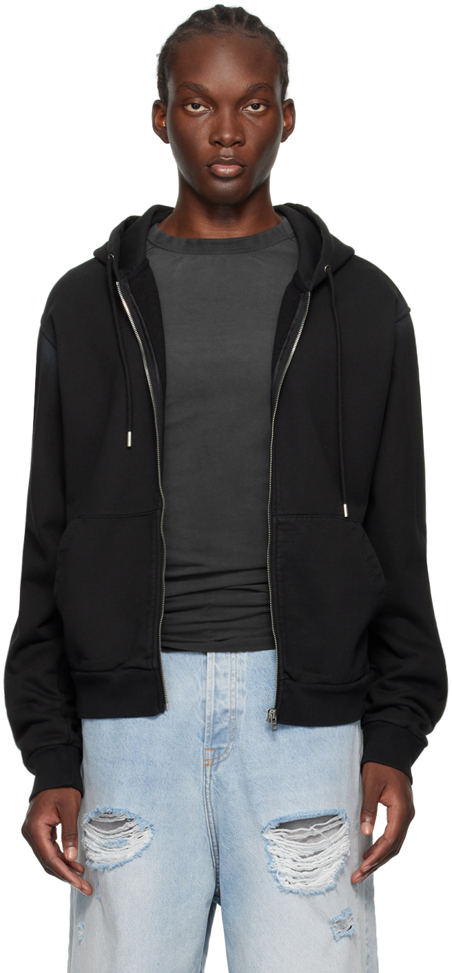 Толстовка с капюшоном на молнии We11done, черный
Толстовка с капюшоном на молнии We11done, черный